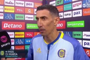 回归阿超首秀被踩伤退！迪马利亚：我没有大碍，这就是阿根廷足球