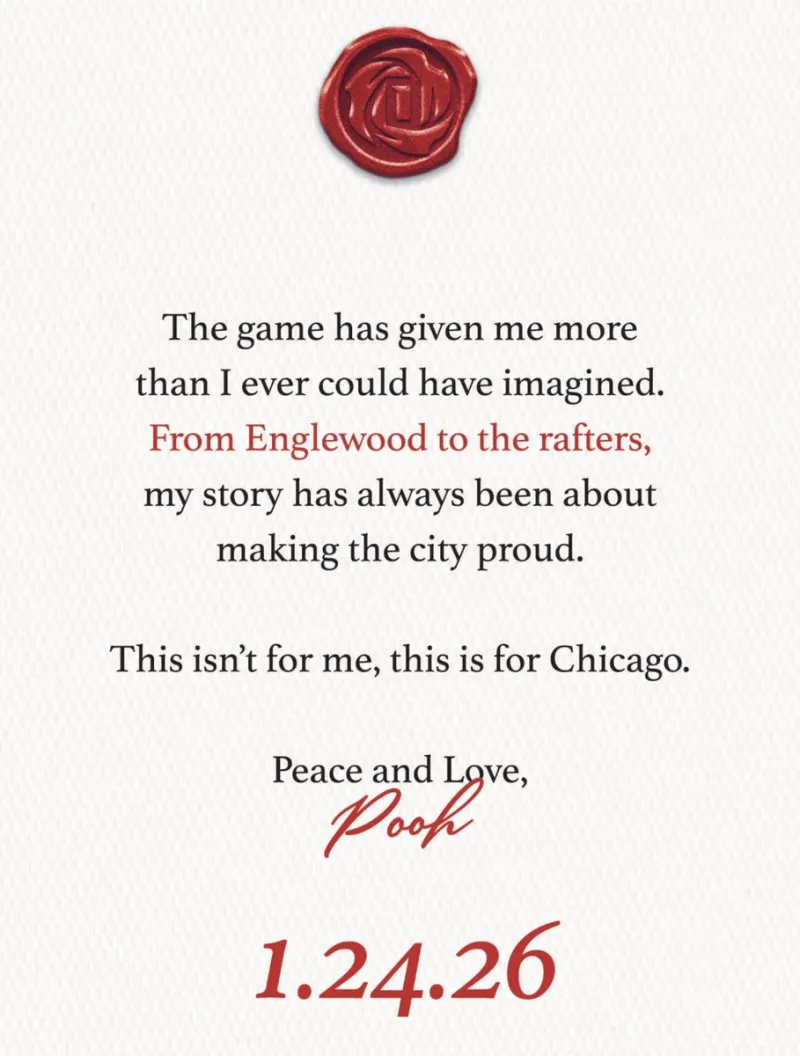 罗斯个人IG发文：我始终想让这座城市为我的故事感到骄傲